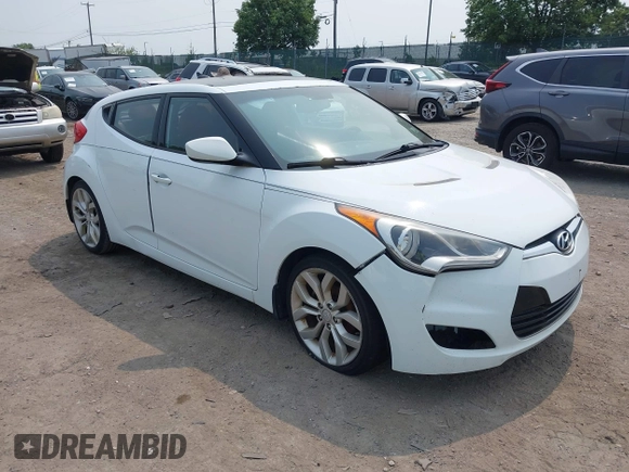 2012 Hyundai Veloster w/Gray Int with VIN KMHTC6AD3CU051395, listed as a IAAI auction lot 42489038 with 153,319 mi miles and . Bid and sale history available at DreamBid. Image 1.