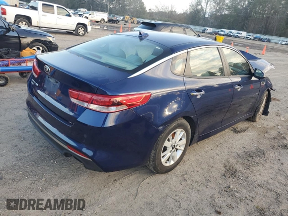 2018 Kia Optima LX with VIN 5XXGT4L39JG219218, listed as a Copart auction lot 86325164 with 179,531 mi miles and Salvage Title. Bid and sale history available at carsss.com. Image 3.