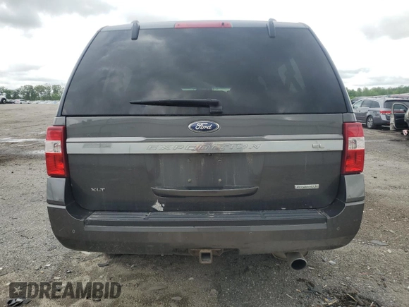 2015 Ford Expedition Max XLT with VIN 1FMJK1JTXFEF04981, listed as a Copart auction lot 55827775 with 96,239 mi miles and Salvage title. Bid and sale history available at DreamBid. Image 6.