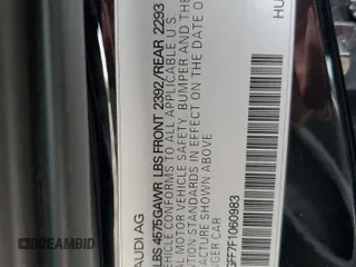 2015 Audi A3 Premium z VIN WAUBFGFF7F1060983, wystawiony jako Copart lot #53525285 z przebiegiem 74 159 mil mil oraz Szkoda całkowita • Salvage title. Historia ofert i sprzedaży dostępna na DreamBid. Obrazek 12.
