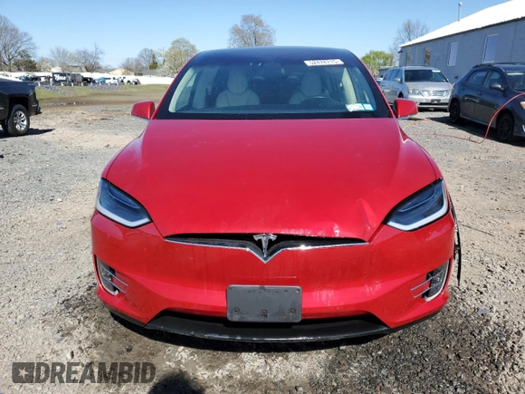 2019 Tesla Model X 75D with VIN 5YJXCBE20KF151193, listed as a Copart auction lot 52478715 with 54,638 mi miles and Salvage Title. Bid and sale history available at carsss.com. Image 5.