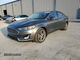 2019 Ford Fusion Hybrid Titanium with VIN 3FA6P0RU9KR116785, listed as a Copart auction lot 68052202 with 89,486 mi miles. Bid and sale history available at carsss.com. Image 1.