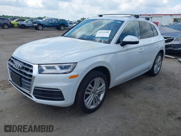 2019 Audi Q5 Premium Plus with VIN WA1BNAFY3K2135987, listed as a IAAI auction lot 42321260 with 64,757 mi miles and . Bid and sale history available at DreamBid. Image 2.