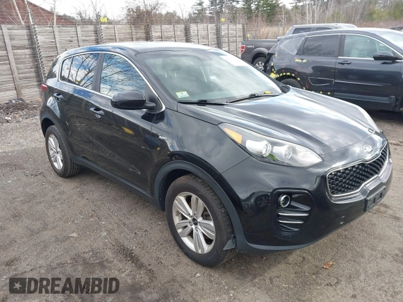 2017 Kia Sportage LX with VIN KNDPMCAC8H7186497, listed as a IAAI auction lot 41879470 with 147,190 mi miles and . Bid and sale history available at carsss.com. Image 1.
