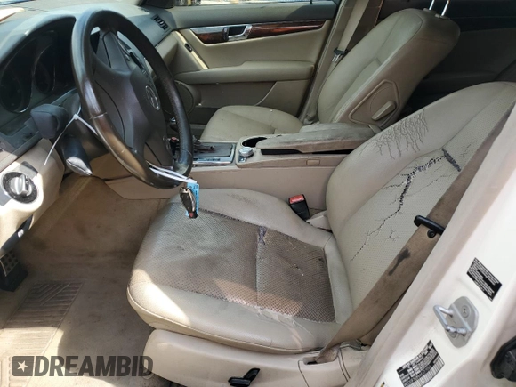 2010 Mercedes-Benz C 300 Sport with VIN WDDGF5EB6AF377053, listed as a Copart auction lot 55107705 with 202,956 mi miles and Salvage Title. Bid and sale history available at DreamBid. Image 7.