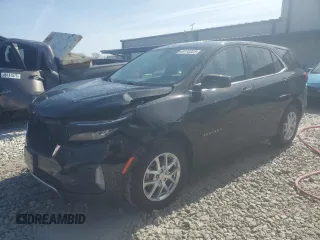 2022 Chevrolet Equinox LT with VIN 3GNAXUEV3NL241015, listed as a Copart auction lot 48118305 with 61,755 mi miles and Salvage title. Bid and sale history available at DreamBid. Image 1.