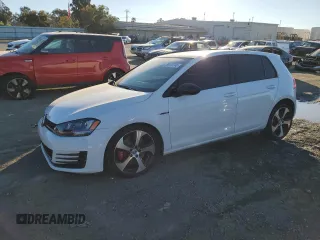 2016 Volkswagen Golf GTI Autobahn w/Performance Pkg with VIN 3VW447AU1GM016051, listed as a Copart auction lot 88170745 with 54,414 mi miles and Salvage Title. Bid and sale history available at carsss.com. Image 1.