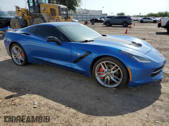 2014 Chevrolet Corvette Z51 2LT with VIN 1G1YK2D76E5131145, listed as a Copart auction lot 54591555 with 52,025 mi miles and Salvage title. Bid and sale history available at DreamBid. Image 4.