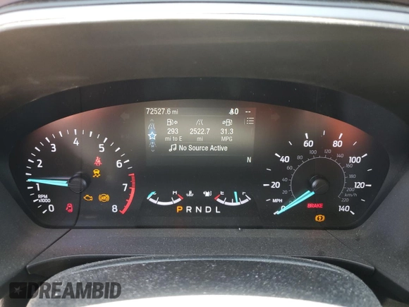 2021 Ford Escape S with VIN 1FMCU0F6XMUA30212, listed as a Copart auction lot 58164265 with 72,527 mi miles and Salvage title. Bid and sale history available at DreamBid. Image 9.