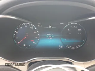 2020 Mercedes-Benz GLC 300 with VIN WDC0G8DB6LF726012, listed as a Copart auction lot 61417835 with 37,688 mi miles and Salvage title. Bid and sale history available at DreamBid. Image 9.