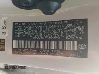 2013 Toyota Prius Two with VIN JTDZN3EU2D3203031, listed as a IAAI auction lot 41013249 with 145,247 mi miles and . Bid and sale history available at DreamBid. Image 9.