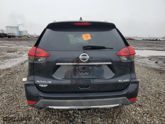 2017 Nissan Rogue SV with VIN 5N1AT2MV8HC805912, listed as a Copart auction lot 47167045 with 0 mi miles and Salvage Title. Bid and sale history available at carsss.com. Image 6.