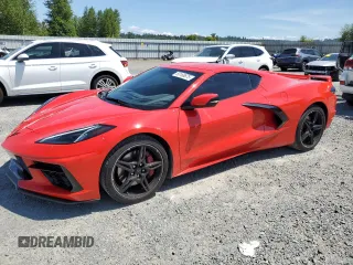 2020 Chevrolet Corvette 2LT with VIN 1G1Y72D40L5105757, listed as a Copart auction lot 60168675 with 11,553 mi miles and Salvage title. Bid and sale history available at DreamBid. Image 1.