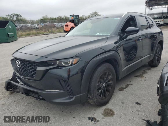 2025 Mazda CX-50 S Select with VIN 7MMVABAM6SN317805, listed as a Copart auction lot 46828215 with 4,855 mi miles and Clean Title. Bid and sale history available at DreamBid. Image 1.