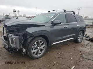 2022 Hyundai Palisade SEL with VIN KM8R4DHE0NU460547, listed as a Copart auction lot 43662685 with 45,376 mi miles and Salvage title. Bid and sale history available at DreamBid. Image 1.