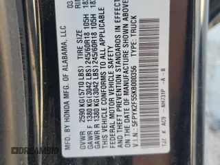 2019 Honda Ridgeline RTL с VIN 5FPYK2F55KB000356, выставлен на аукционе Copart как лот 83909124 с пробегом 89 763 миль миль и Списание • Salvage title. История ставок и продаж доступна на DreamBid. Изображение 13.