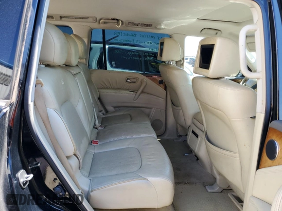 2011 Infiniti QX56 8-passenger with VIN JN8AZ2NC4B9302855, listed as a Copart auction lot 72986764 with 171,390 mi miles and Salvage Title. Bid and sale history available at carsss.com. Image 11.