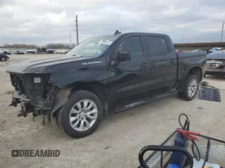 2020 Chevrolet Silverado 1500 Custom with VIN 1GCPWBEF9LZ113256, listed as a Copart auction lot 88984345 with 92,231 mi miles and Salvage Title. Bid and sale history available at carsss.com. Image 1.