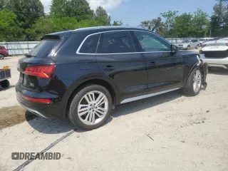 2018 Audi Q5 Premium Plus with VIN WA1BNAFY5J2182663, listed as a Copart auction lot 54220245 with 61,676 mi miles and Salvage Title. Bid and sale history available at DreamBid. Image 3.