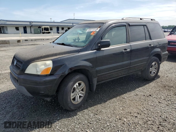2005 Honda Pilot EX with VIN 5FNYF18495B067400, listed as a Copart auction lot 55572315 with 323,703 mi miles and Clean Title. Bid and sale history available at DreamBid. Image 1.
