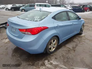 2013 Hyundai Elantra GLS PZEV with VIN KMHDH4AE8DU496607, listed as a IAAI auction lot 41432760 with 165,115 mi miles. Bid and sale history available at carsss.com. Image 4.