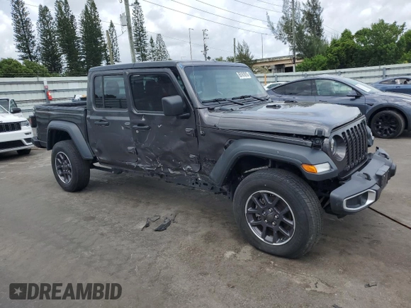 2023 Jeep Gladiator Sport с VIN 1C6HJTAG6PL584627, выставлен на аукционе Copart как лот 65161815 с пробегом 7 020 миль миль и Чистый • Clean title. История ставок и продаж доступна на DreamBid. Изображение 4.