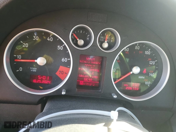 2004 Audi TT with VIN TRUWF28N841019275, listed as a Copart auction lot 77997434 with 206,733 mi miles and Clean Title. Bid and sale history available at carsss.com. Image 9.