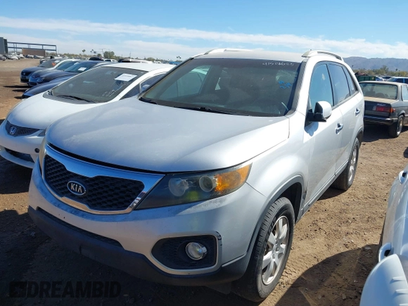 2011 Kia Sorento LX with VIN 5XYKT4A16BG132997, listed as a IAAI auction lot 41506685 with 311,129 mi miles. Bid and sale history available at carsss.com. Image 2.