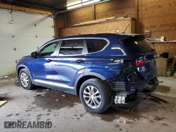 2019 Hyundai Santa Fe SE with VIN 5NMS2CAD9KH098017, listed as a Copart auction lot 64760335 with 48,456 mi miles and Salvage title. Bid and sale history available at DreamBid. Image 2.