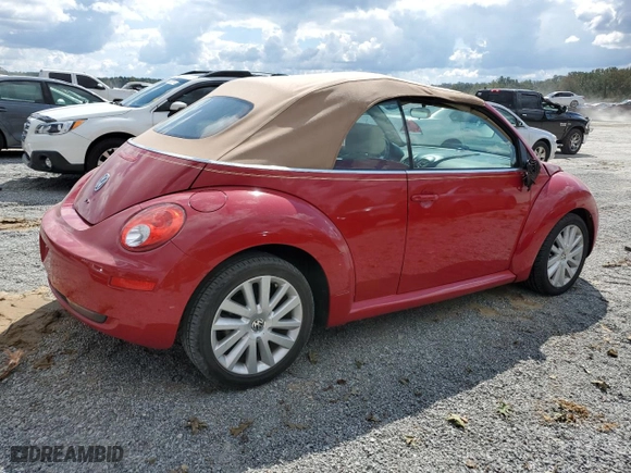 2010 Volkswagen New Beetle Convertible with VIN 3VWRW3AL2AM007351, listed as a Copart auction lot 74328574 with NaN miles and Salvage Title. Bid and sale history available at carsss.com. Image 3.