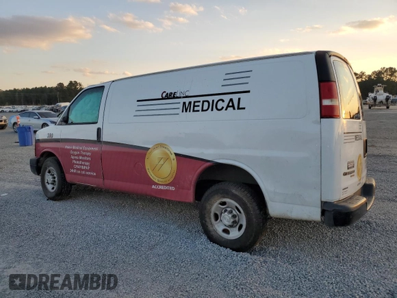 2016 Chevrolet Express Cargo with VIN 1GCWGAFF1G1124774, listed as a Copart auction lot 83574214 with 270,050 mi miles and Salvage title. Bid and sale history available at DreamBid. Image 2.