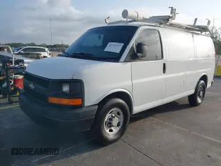 2013 Chevrolet Express Cargo with VIN 1GCWGFCG2D1144523, listed as a IAAI auction lot 41729515 with 282,755 mi miles and . Bid and sale history available at DreamBid. Image 2.