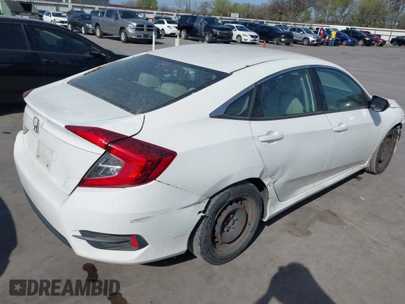 2016 Honda Civic Sedan LX with VIN 19XFC2F50GE059955, listed as a IAAI auction lot 41818158 with 123,282 mi miles. Bid and sale history available at carsss.com. Image 4.