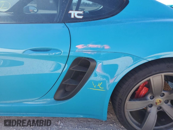 2018 Porsche Cayman S with VIN WP0AB2A84JS278422, listed as a Copart auction lot 74666364 with Not Provided miles and Non Repairable. Bid and sale history available at DreamBid. Image 12.