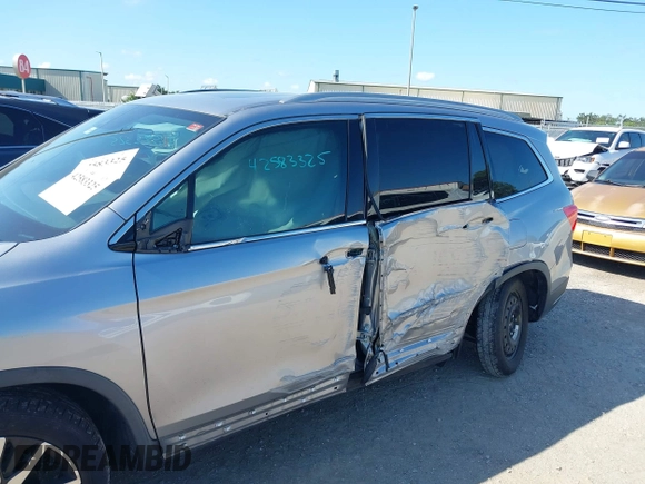 2019 Honda Pilot Elite with VIN 5FNYF6H00KB001016, listed as a IAAI auction lot 42583325 with 133,327 mi miles and . Bid and sale history available at DreamBid. Image 6.