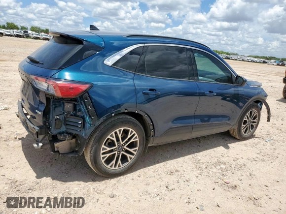 2020 Ford Escape SEL with VIN 1FMCU0H61LUA31969, listed as a Copart auction lot 62408675 with 53,220 mi miles and Salvage title. Bid and sale history available at DreamBid. Image 3.