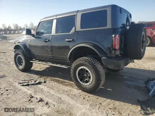 2024 Ford Bronco Badlands with VIN 1FMEE9BPXRLA90299, listed as a Copart auction lot 47808985 with 2,541 mi miles and Salvage Title. Bid and sale history available at carsss.com. Image 2.