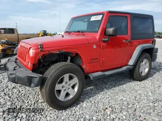 2014 Jeep Wrangler Sport S with VIN 1C4GJWAG5EL119758, listed as a Copart auction lot 61148445 with 66,382 mi miles and Salvage title. Bid and sale history available at DreamBid. Image 1.