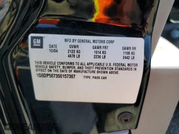 2005 Cadillac CTS z VIN 1G6DP567350157367, wystawiony jako Copart lot #52534565 z przebiegiem 147 959 mil mil oraz Szkoda całkowita • Salvage title. Historia ofert i sprzedaży dostępna na DreamBid. Obrazek 12.