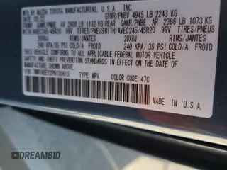 2023 Mazda CX-50 Premium Plus with VIN 7MMVABEY2PN100613, listed as a Copart auction lot 47291275 with 39,394 mi miles and Salvage title. Bid and sale history available at DreamBid. Image 13.