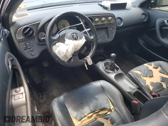 2004 Acura RSX with VIN JH4DC53864S017787, listed as a Copart auction lot 60592054 with 169,168 mi miles and Salvage Title. Bid and sale history available at carsss.com. Image 8.