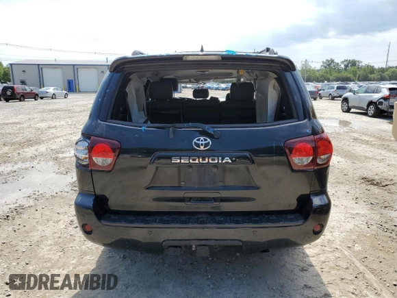 2019 Toyota Sequoia SR5 with VIN 5TDBY5G14KS173520, listed as a Copart auction lot 63435404 with 140,808 mi miles and Salvage Title. Bid and sale history available at carsss.com. Image 6.