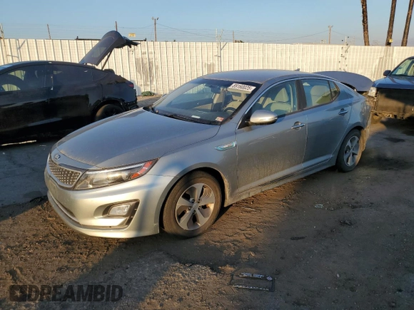 2016 Kia Optima Hybrid with VIN KNAGM4AD1G5096940, listed as a Copart auction lot 89160025 with 122,847 mi miles and Salvage Title. Bid and sale history available at carsss.com. Image 1.