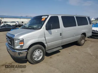 2012 Ford Econoline Passenger XL with VIN 1FBSS3BL7CDA77834, listed as a Copart auction lot 49000455 with 259,000 mi miles and Salvage Title. Bid and sale history available at DreamBid. Image 1.