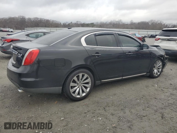 2012 Lincoln MKS with VIN 1LNHL9ER3CG806878, listed as a Copart auction lot 87162644 with 136,878 mi miles and Salvage Title. Bid and sale history available at DreamBid. Image 3.