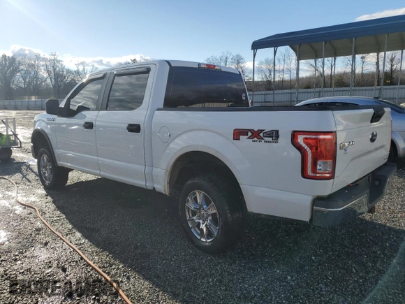 2015 Ford F-150 XLT with VIN 1FTEW1EF4FFC63153, listed as a Copart auction lot 87228144 with 105,160 mi miles and Salvage Title. Bid and sale history available at carsss.com. Image 2.