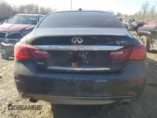 2019 Infiniti Q70 Luxe with VIN JN1BY1ARXKM585270, listed as a Copart auction lot 42320385 with 94,206 mi miles and Salvage Title. Bid and sale history available at DreamBid. Image 6.