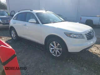 2007 Infiniti FX with VIN JNRAS08U97X101030, listed as a IAAI auction lot 41615586 with 158,421 mi miles. Bid and sale history available at carsss.com. Image 1.