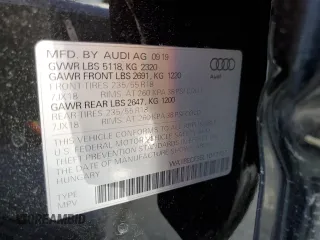 2020 Audi Q3 Premium Plus with VIN WA1BECF35L1017737, listed as a Copart auction lot 46367503 with 28,496 mi miles. Bid and sale history available at carsss.com. Image 12.