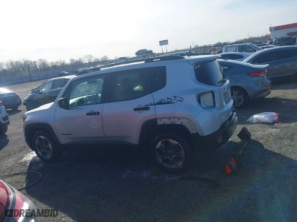 2017 Jeep Renegade Sport with VIN ZACCJAAH3HPF00275, listed as a IAAI auction lot 41353370 with 134,479 mi miles. Bid and sale history available at carsss.com. Image 14.